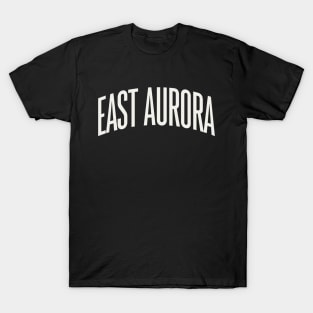 East Aurora New York Text College University Type Buffalo NY T-Shirt